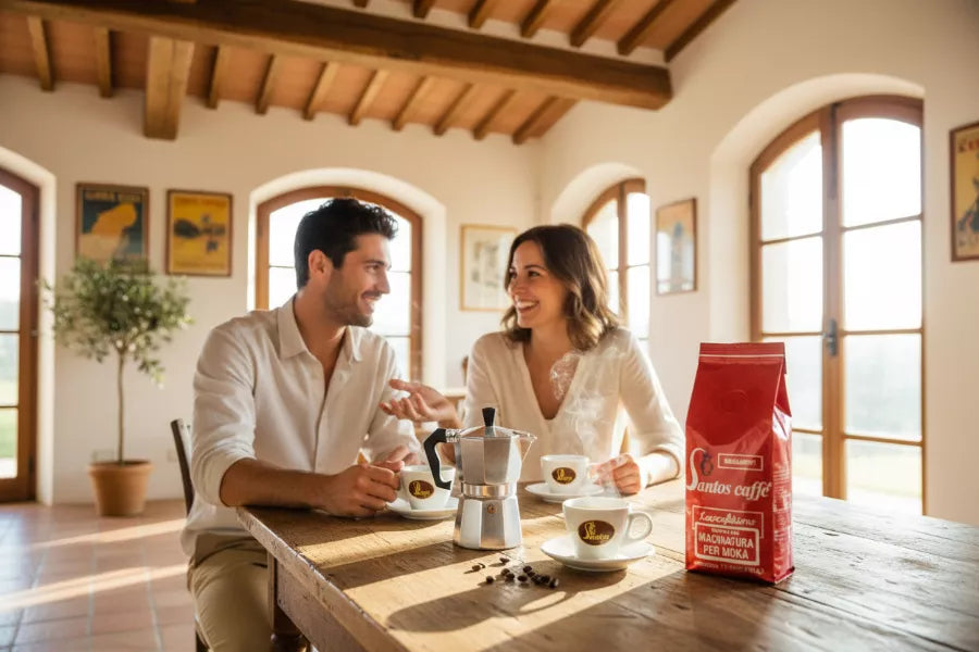 il piacere di un caffè artigianale santos caffè