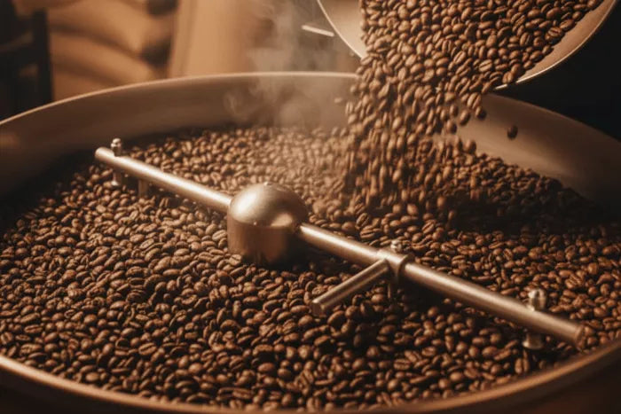tostatrice a tamburo santos caffè vista da vicino